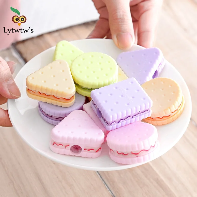 1 Pcs Lytwtw's Cute Cookie Sharpener For Pencil School Office Supplies Creative Stationery item back to school Lovely