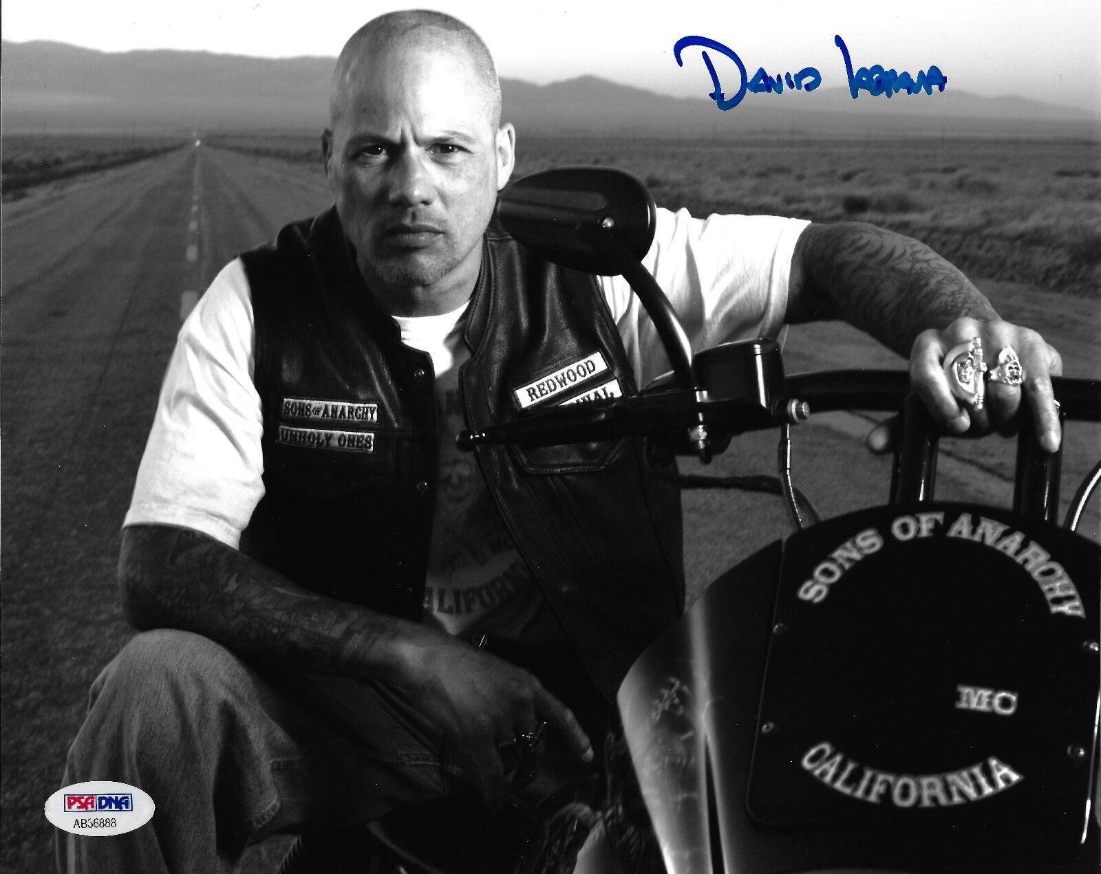 David Labrava Happy Signed Sons of Anarchy 8x10 Photo Poster painting PSA/DNA COA Picture Auto 2