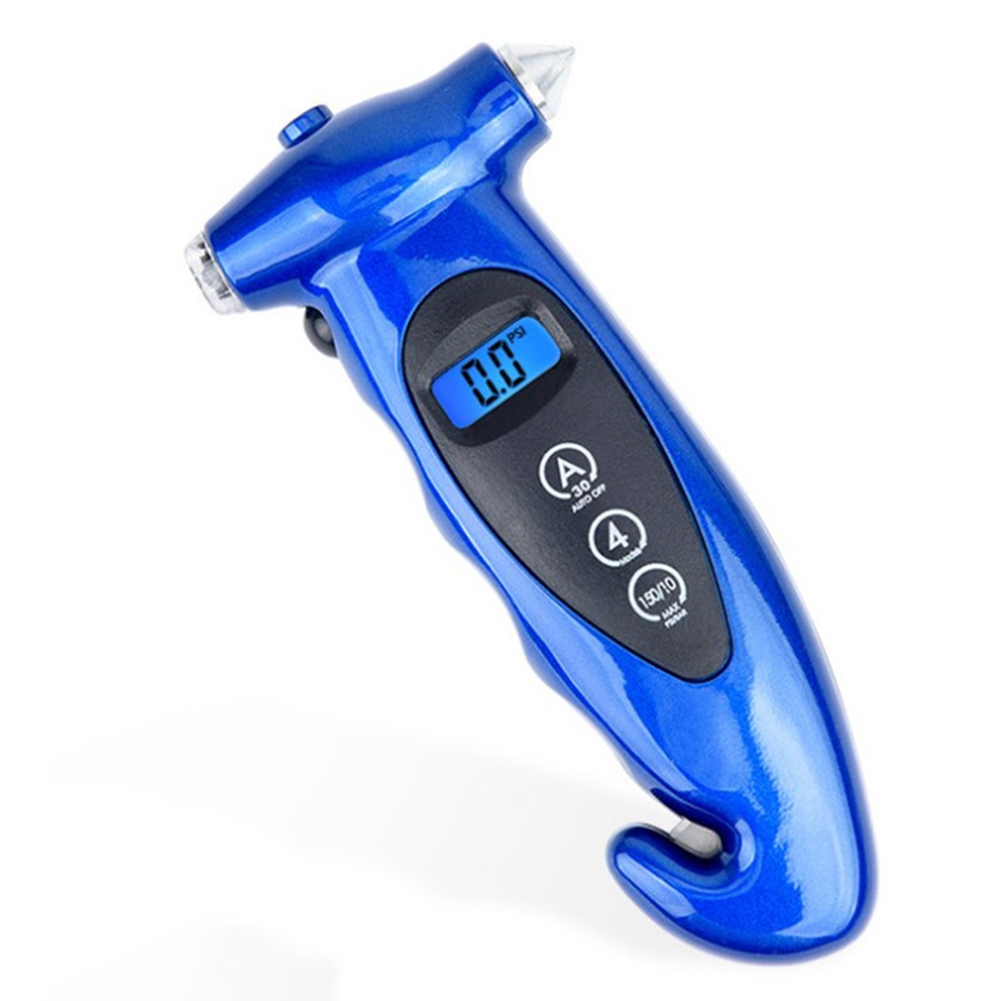 

5 in 1 Digital Car Tire Air Pressure Gauge Car Manometer Barometers Tester, Blue, 501 Original