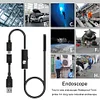 7mm Mobile Phone Endoscope Waterproof Pipe USB 6LED Industrial Snake Camera