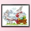 Bunny Easter - 14CT Stamped Cross Stitch 18*15cm/7.09*5.91in(Brand)