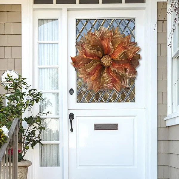 Fall Leaves Flower Wreath-The Latest Home Atmosphere Decoration
