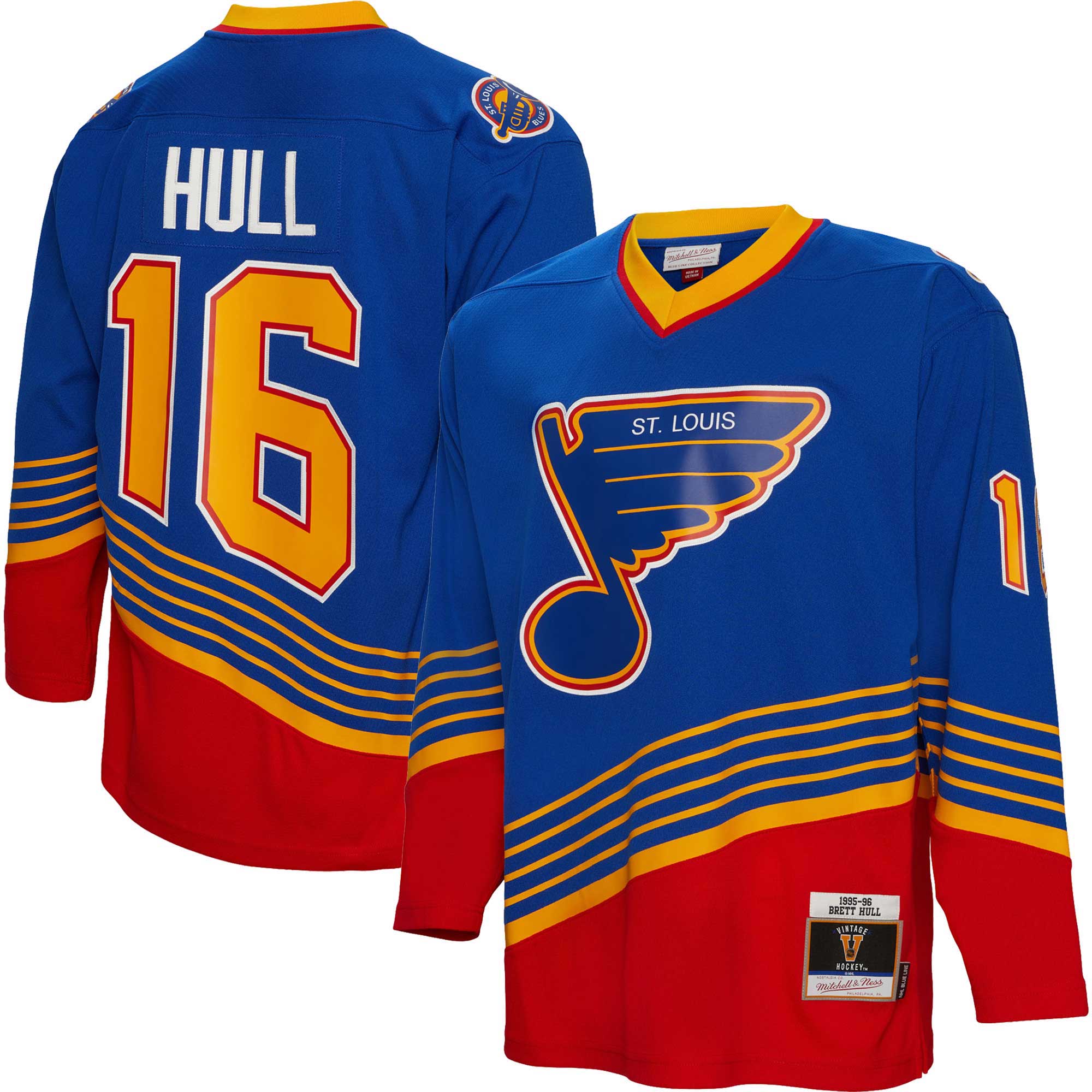 Brett Hull St. Louis Blues Mitchell & Ness  1995/96 Blue Line   Jersey &ndash; Blue mysite