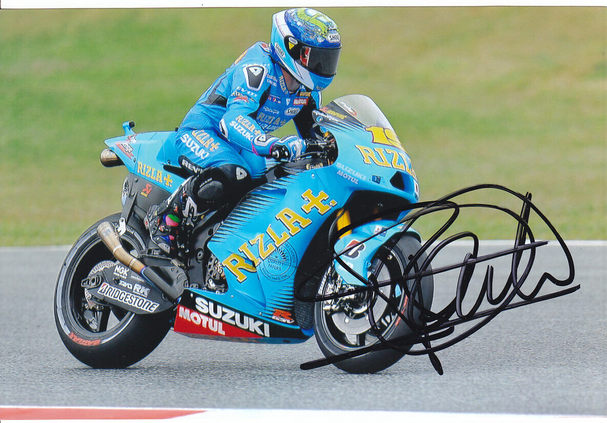 xx MotoGP ALVARO BAUTISTA Signed RIZLA SUZUKI Colour Photo Poster painting