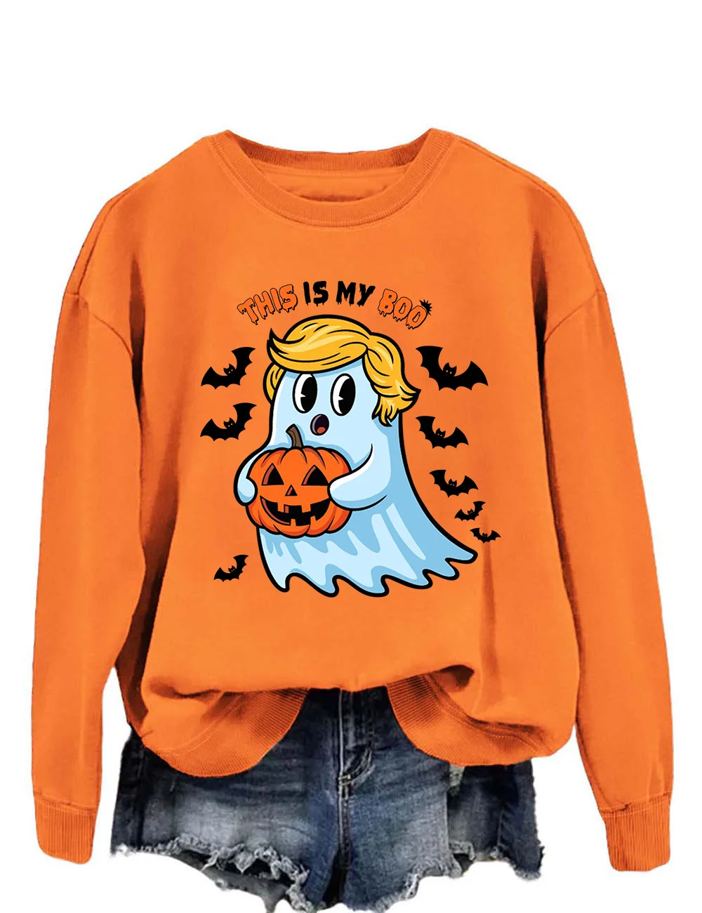 Trump Ghost Halloween Sweatshirt