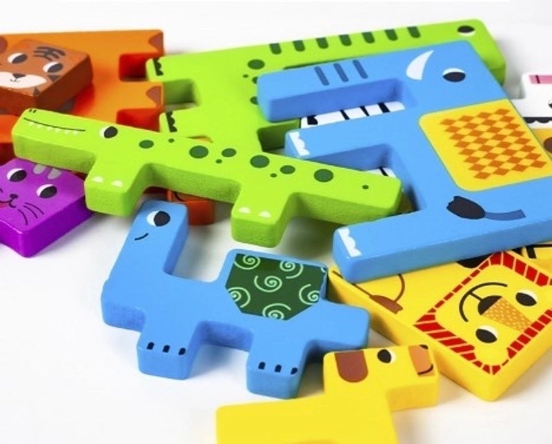Puzzles Toddler(3-6years) Animal Wood Toys