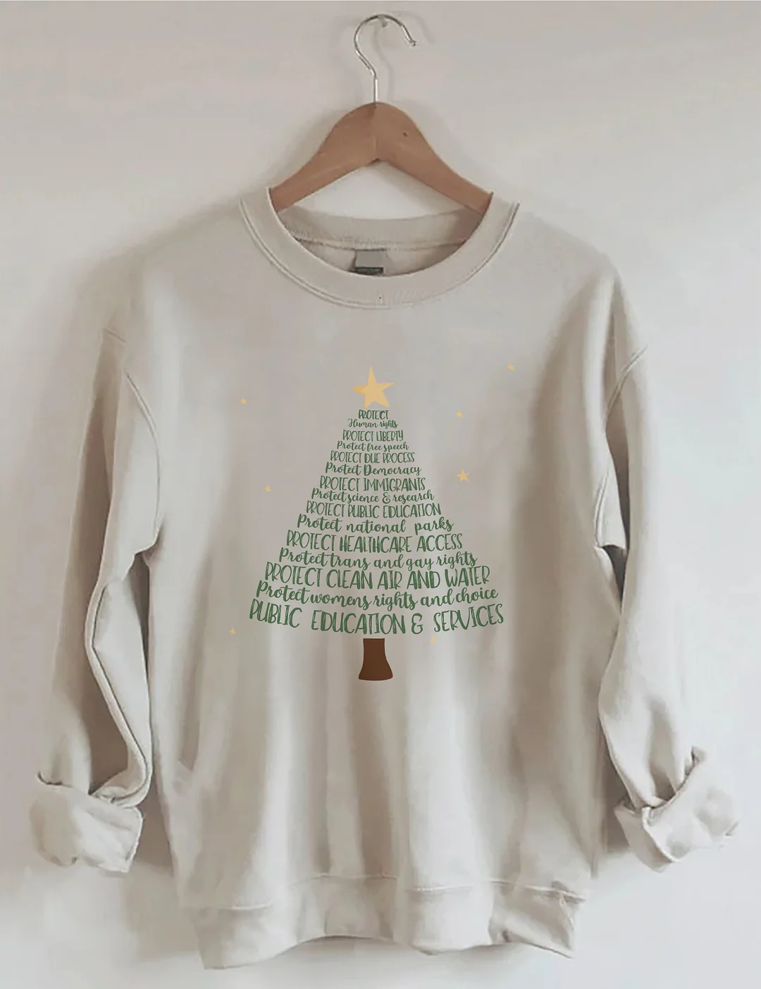 Protect Christmas Tree Sweatshirt