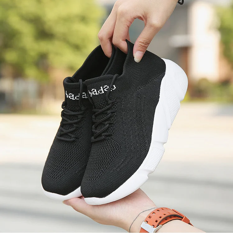 New Comfortable Walking Shoes  Memory Foam Lightweight Sports Shoes  Slip On sock Sneakers QueenFunky