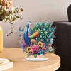 (US Only)Acrylic 2D Flat Print DIY Peacock Diamond Painting Art Tabletop Decorations