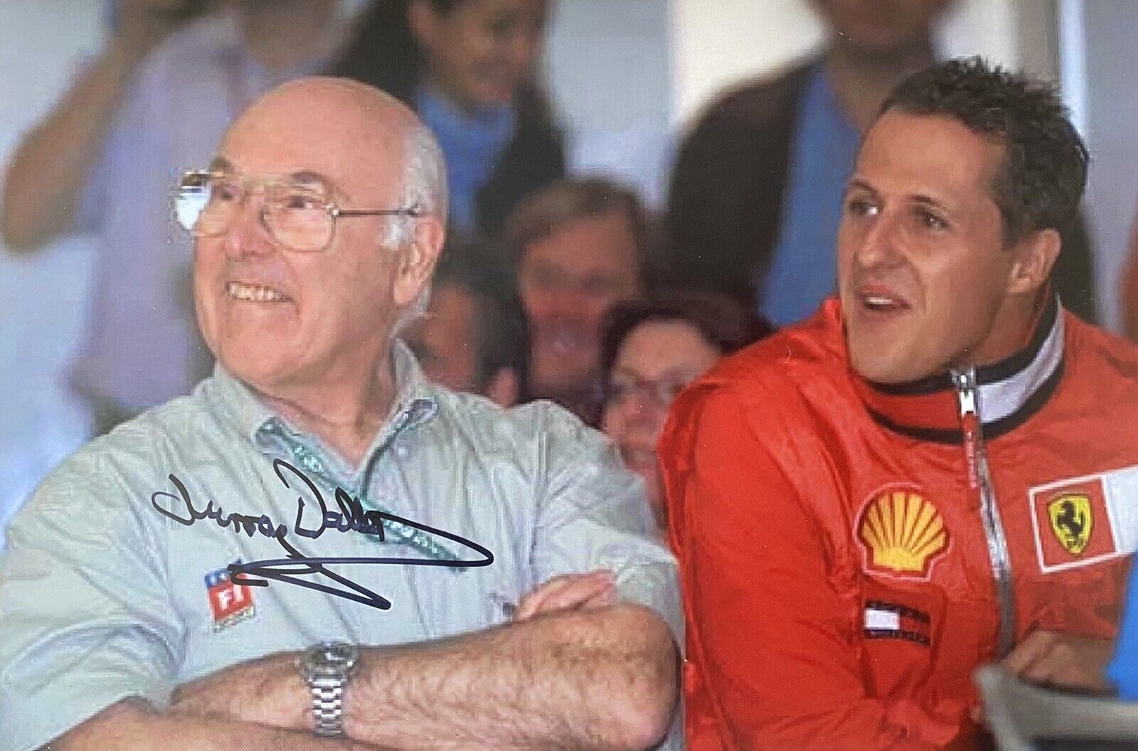 Murray Walker Genuine Hand Signed 12x8 Photo Poster painting - F1 - Commentator - 4