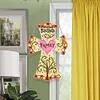 5D DIY Special Shaped Diamond Painting Cross Hanging With Lamp String Kit