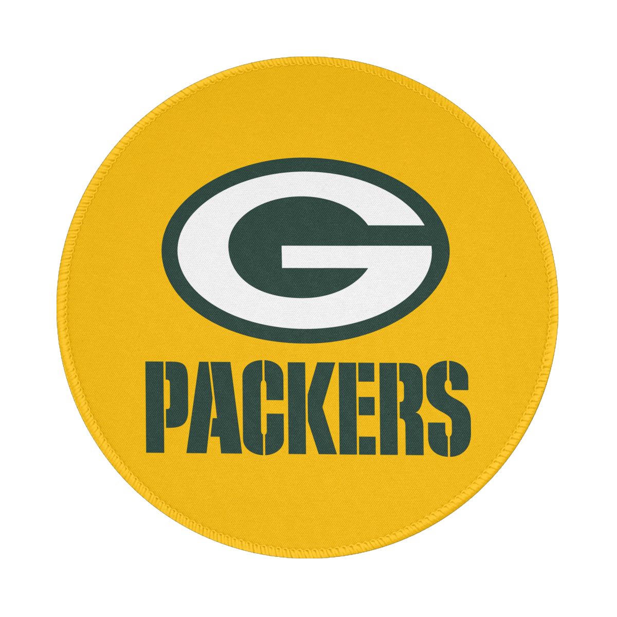 Green Bay Packers Yellow Gaming Round Mousepad for Computer Laptop