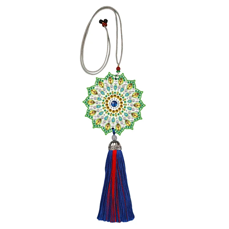 DIY Diamond Painting Pendant Hanging Ornaments 5D Mandala Keychain Girls Gift