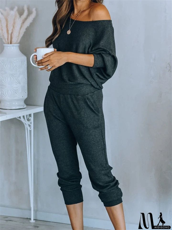 MidiSono - Women's Leisure Comfort Home Wear Outfits