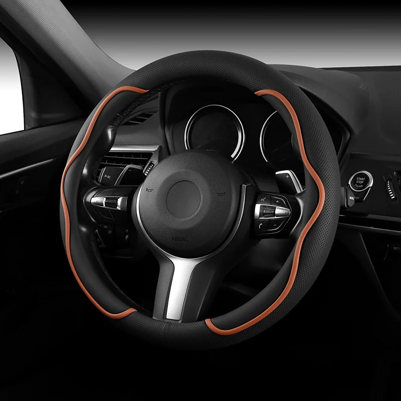 Napa Punched Embedded Car Steering Wheel Cover, Elastic, Non-Slip, Breathable, Suitable For All Seasons, Amazon Aliexpress Hot Model
