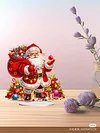 Diamond Painting Santa Claus Train Table Top Ornament Kits for Home Office
