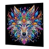 Framed Diamond Painting - Special Shaped - Wolf (25x25cm)