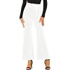 Women's Wide Leg Pants High Waist Velvet Belted Trousers