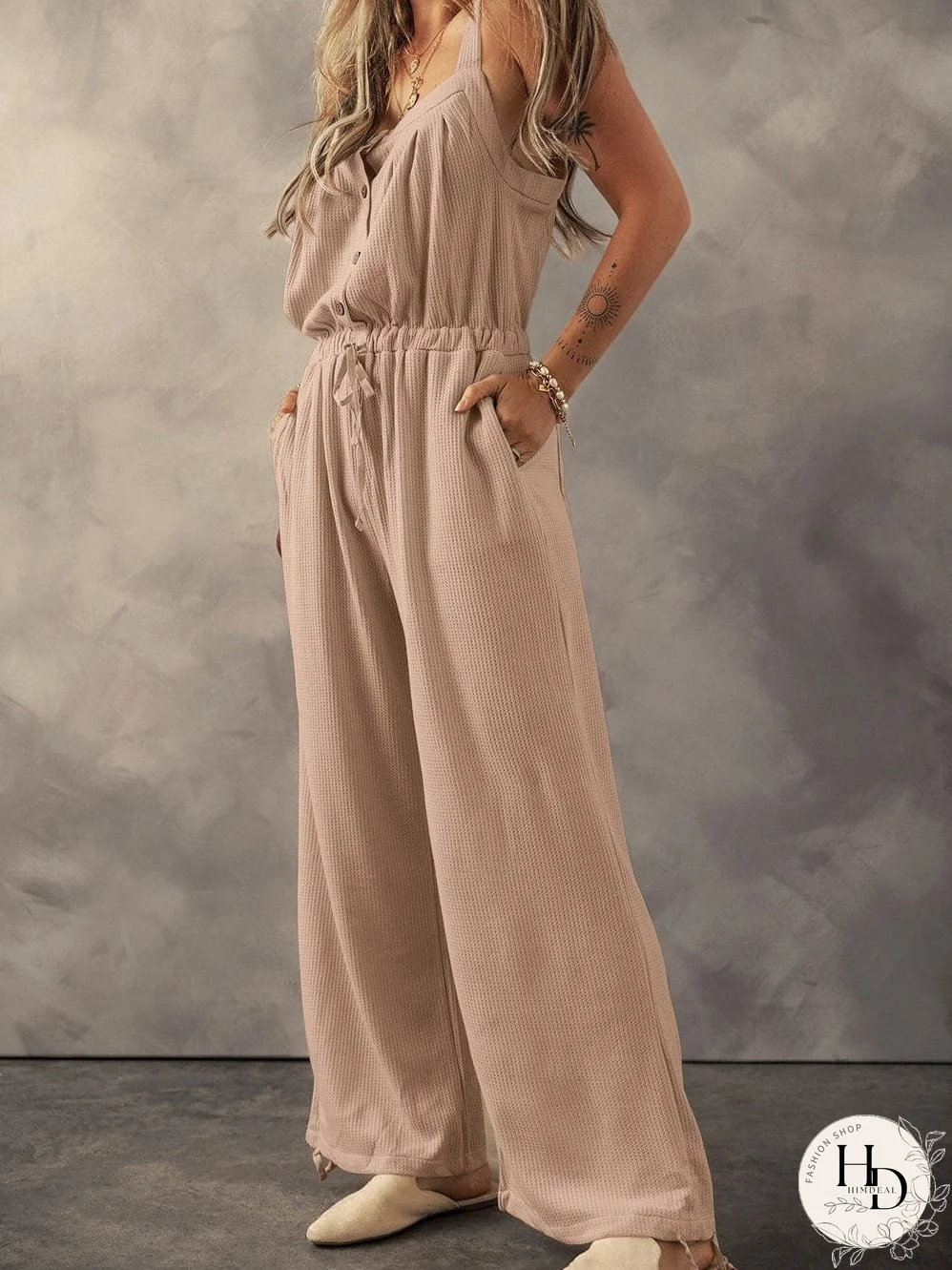 Wide-Leg Jumpsuit