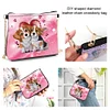 (US Local)Special Shape Love Puppy 5D DIY Diamond Painting Clutch Bag for Women Girls
