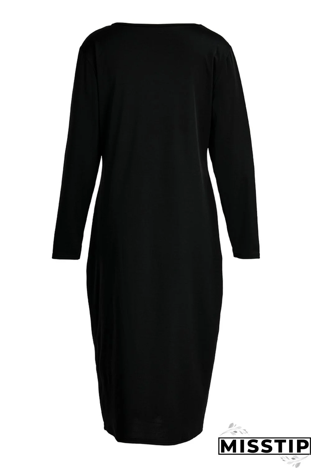 Burgundy Fashion Casual Print Basic O Neck Long Sleeve Plus Size Dresses