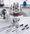 24-Piece Stainless Steel Cutlery Holder, Serves 6, Durable Home Kitchen Cutlery Set, Perfect as a Christmas Gift