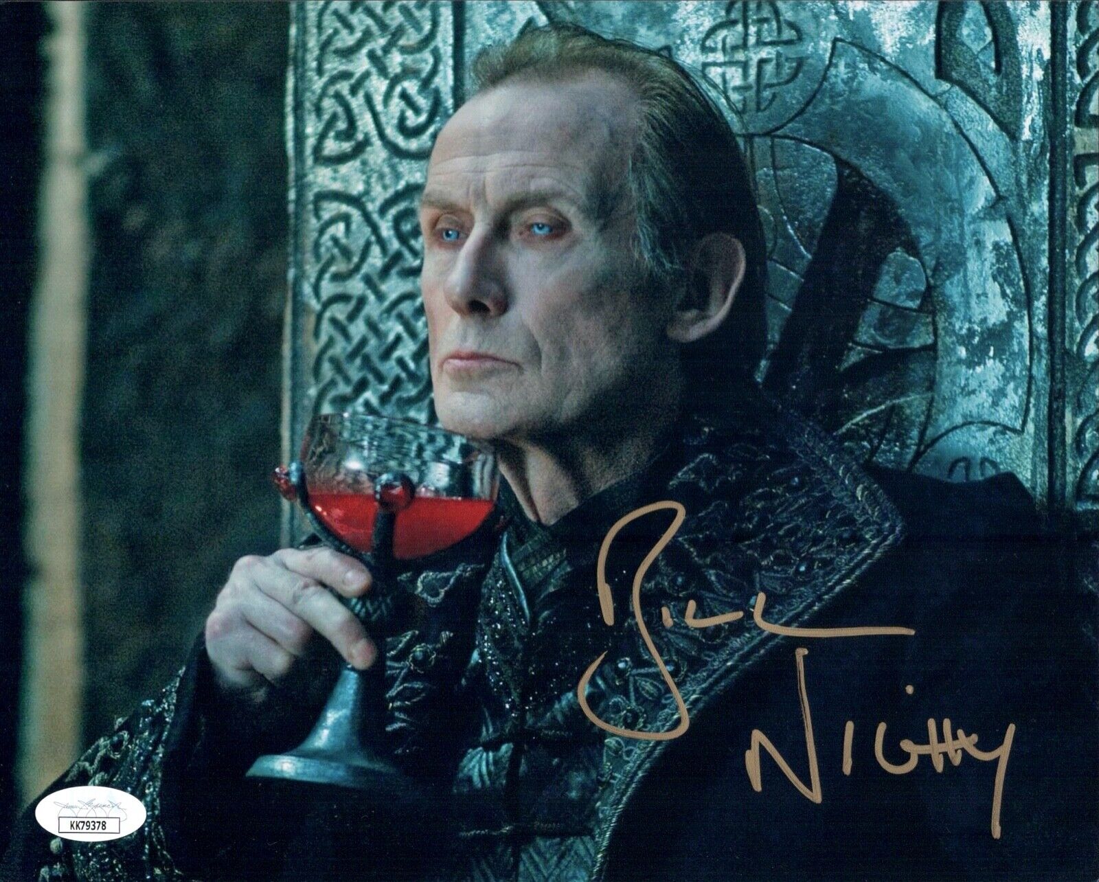 BILL NIGHY Signed 8x10 Photo Poster painting VIKTOR Underworld In Person Autograph JSA COA Cert