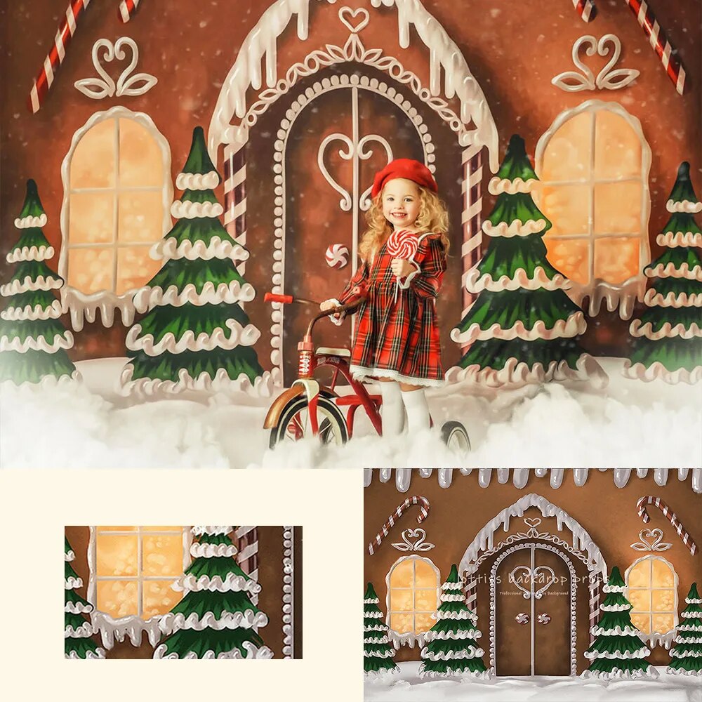 Gingerbread Child Computer Background Gingerbread Headquarters Backdrops Kids Baby Photography Adult Child