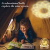 3D Galaxy Crystal Ball Children Night Light with Color LED Light Base Decoration Creative Gift Christmas Birthday Classmate Luminous Crystal Ball