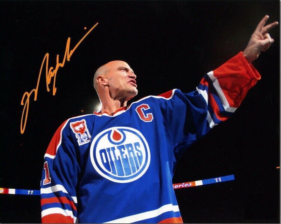 Mark Messier HOF Autographed Signed 8x10 Photo Poster painting Oilers REPRINT