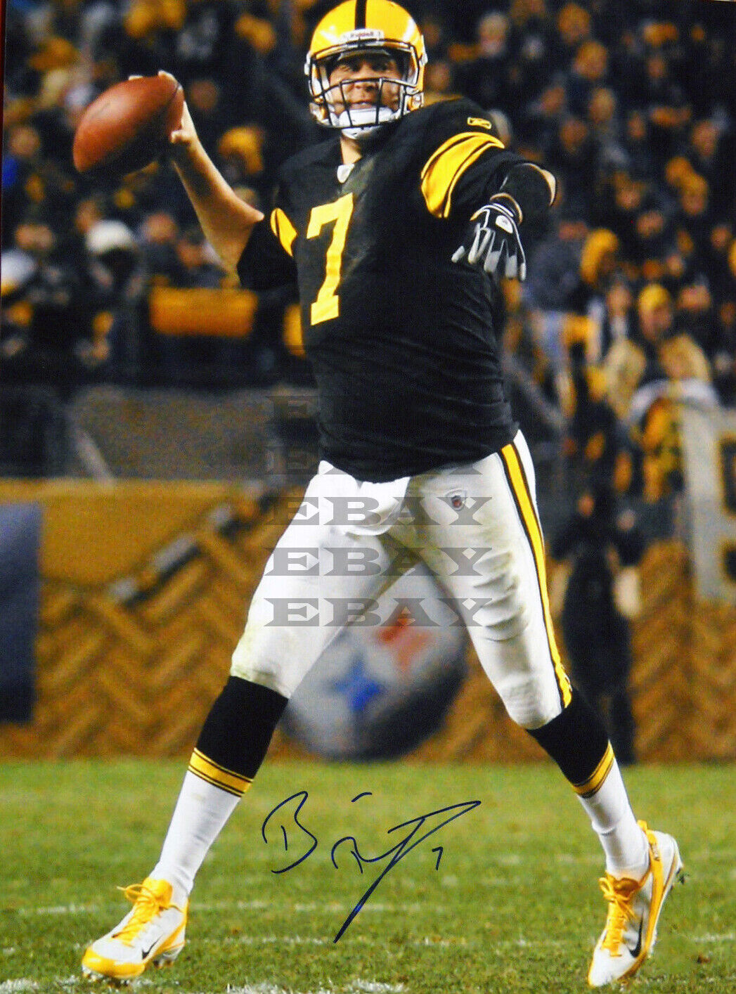 BEN ROETHLISBERGER Pittsburg Steelers Signed Autographed 8x10 Photo Poster painting Reprint