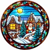 Diamond Painting-DIY Full Round Drill Santa Claus Outside(40x40cm)
