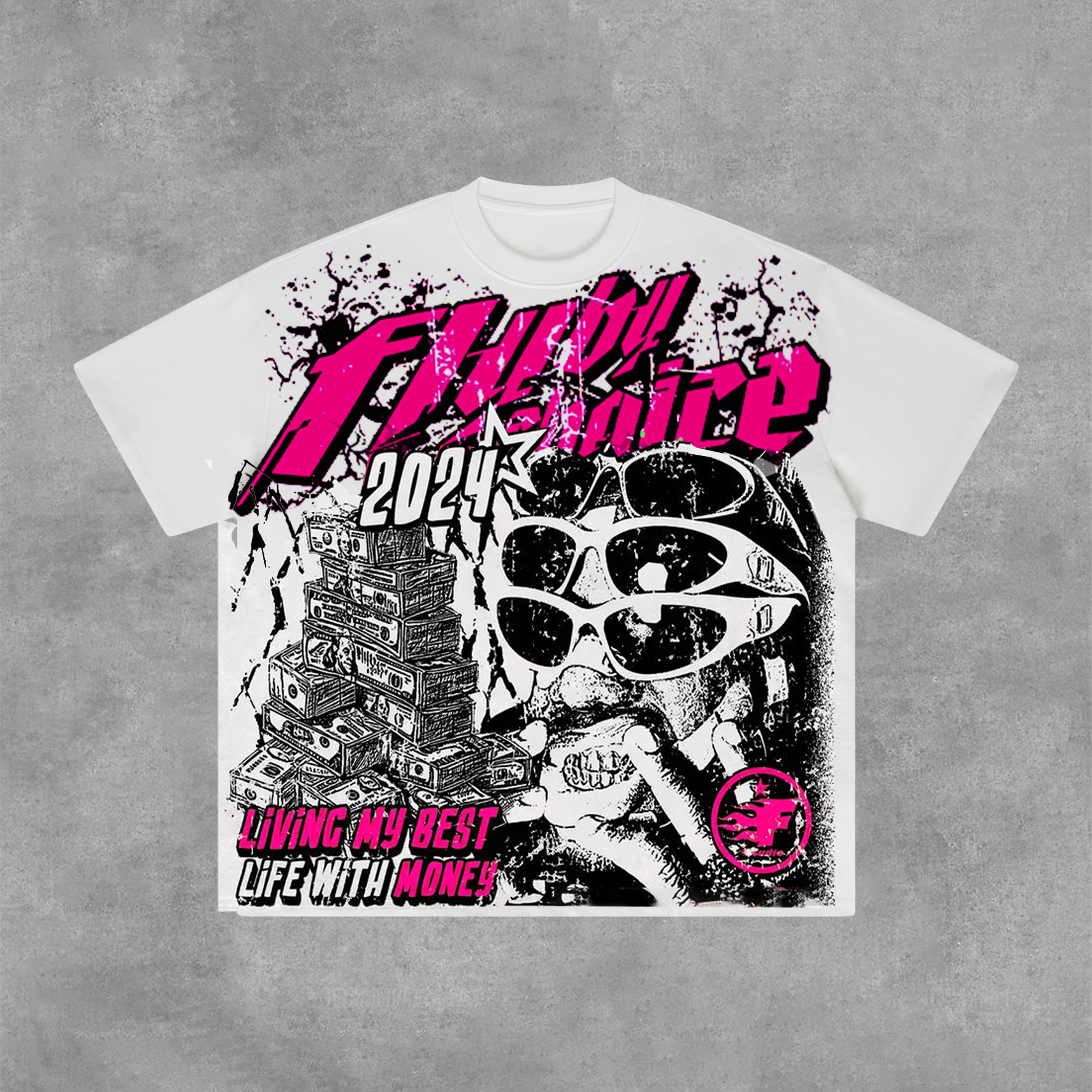 Sopula Living My Best Life With Money Graphic T-Shirt - Sopula｜Premium Graphic Tees & Graphic Clothing