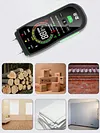 Digital Concrete Brick Detector Portable 2 Pins Damp Meter for Wood Wall Drywall