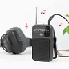Portable Pocket AM FM Radio Battery Operated Pointer Radio Built-in Speaker