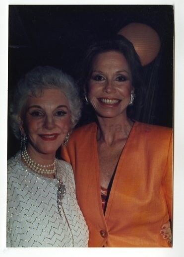 Mary Tyler Moore & Mary Martin - Vintage Candid Photo Poster painting by Peter Warrack