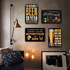 [US Local Warehouse]7PCS Beer - Vintage Metal Signs Set - 30*40cm