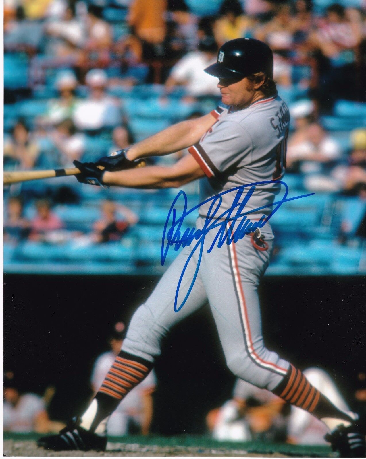 RUSTY STAUB DETROIT TIGERS ACTION SIGNED 8x10