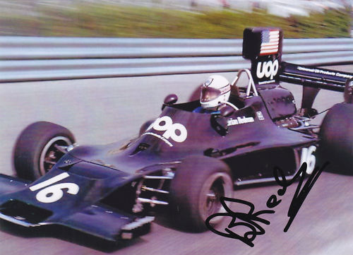 Hand Signed Photo Poster painting From Brian Redman 5x7.