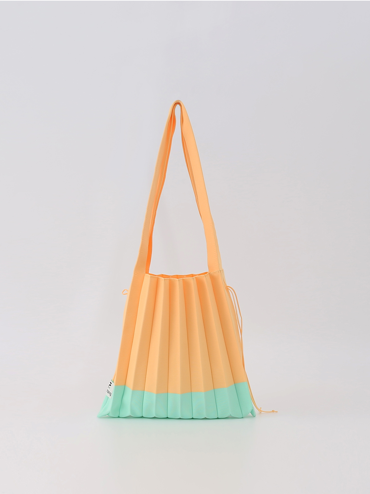 Pleats Knit Bag Yellow Aquamarine - HIGIANNA&reg;