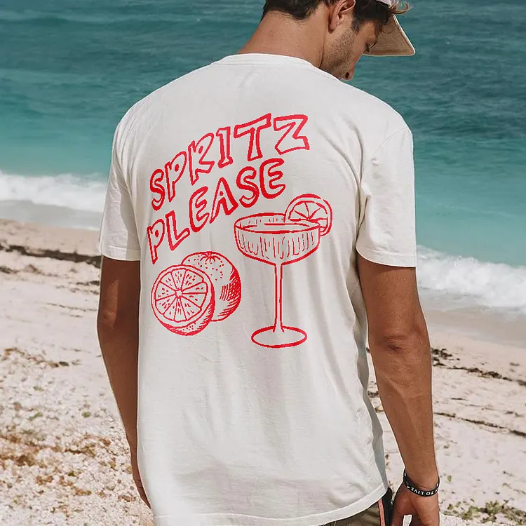 Spritz Please Printed Men's T-shirt