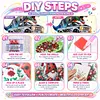 Dinosaur Truck Special Shaped 5D DIY Partial Drill Diamond Painting Kits for Adults Beginners Home Decor Diamonds Dots Gem Art Kits Diamond Art Kit 11.81 X11.81inch