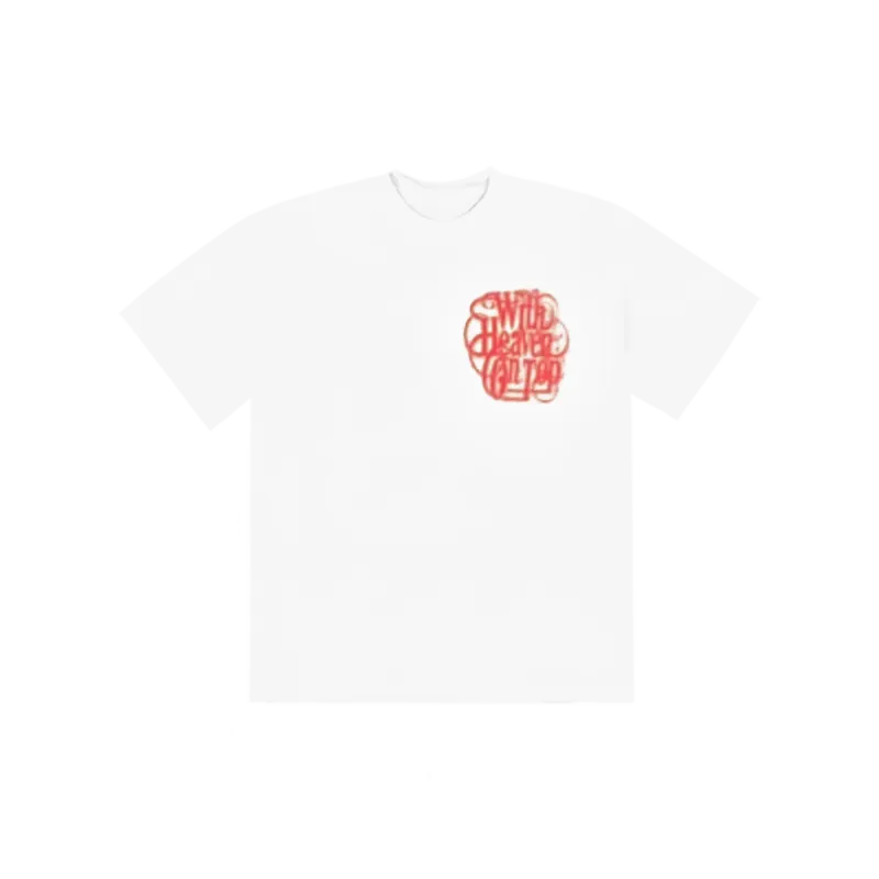 "Zach Bryan With Heaven On Tour white t shirt front logo"