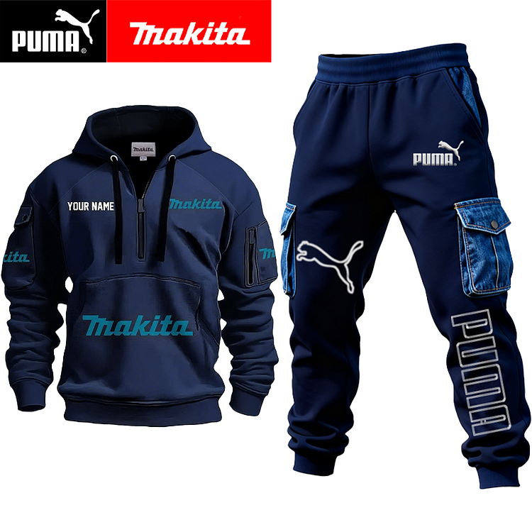 Nová limitovaná edice pánské pracovní bundy a kalhot PUMA x MAKITA®