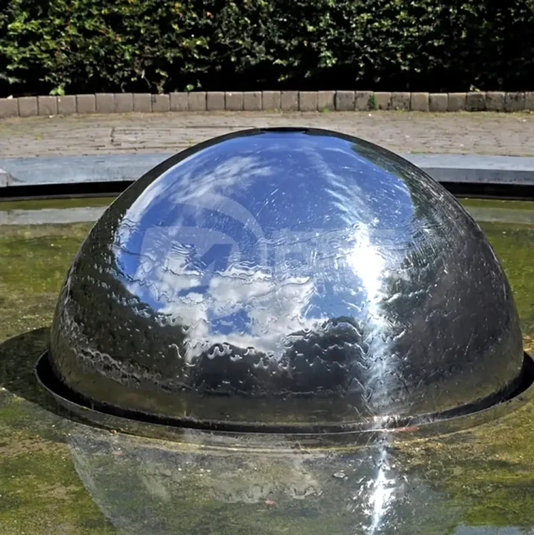Large mirror stainless steel dome hemisphere