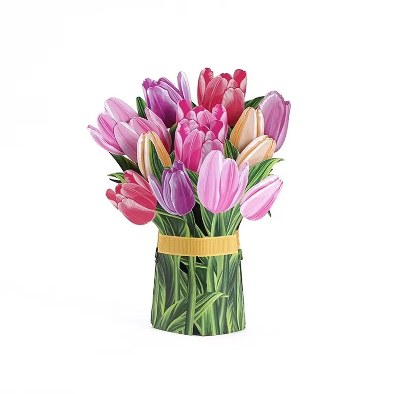 🔥Mother's Day Sale-💐🌸Pop Up Flower Bouquet Greeting Card