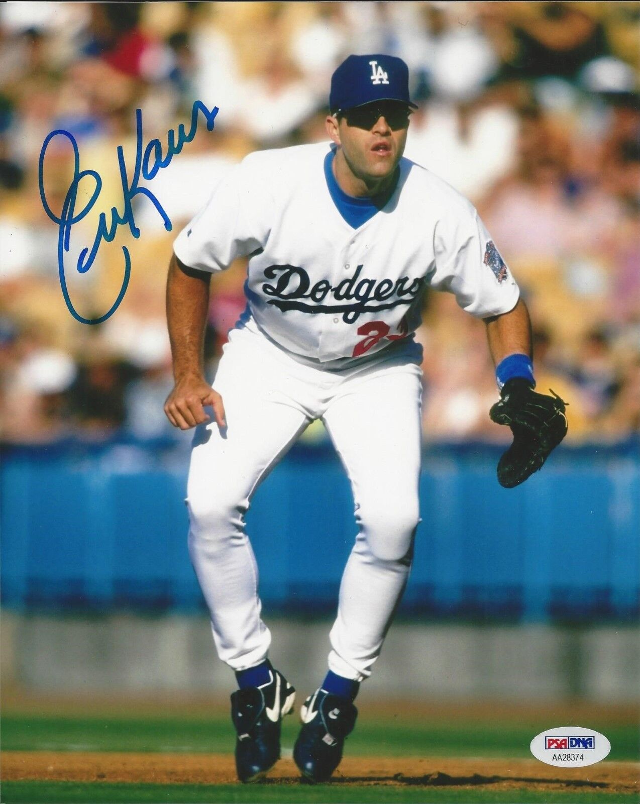 Eric Karros Los Angeles Dodgers Signed 8x10 Photo Poster painting - PSA/DNA #AA28374