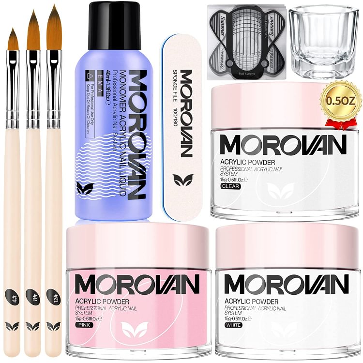 Morovan 3 Colors Acrylic Nail Kit S01