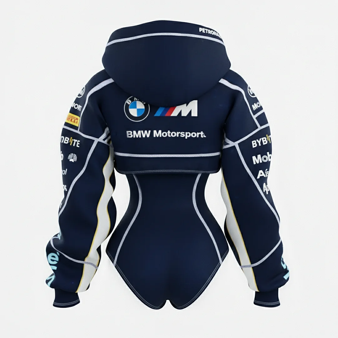 2026 New Women's Racing Team Logo Digital Print Irregular Cut Suit