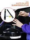 Car Roof Film UV Protection Super Black Sunscreen Film Sun-proof Privacy 75cm*6m
